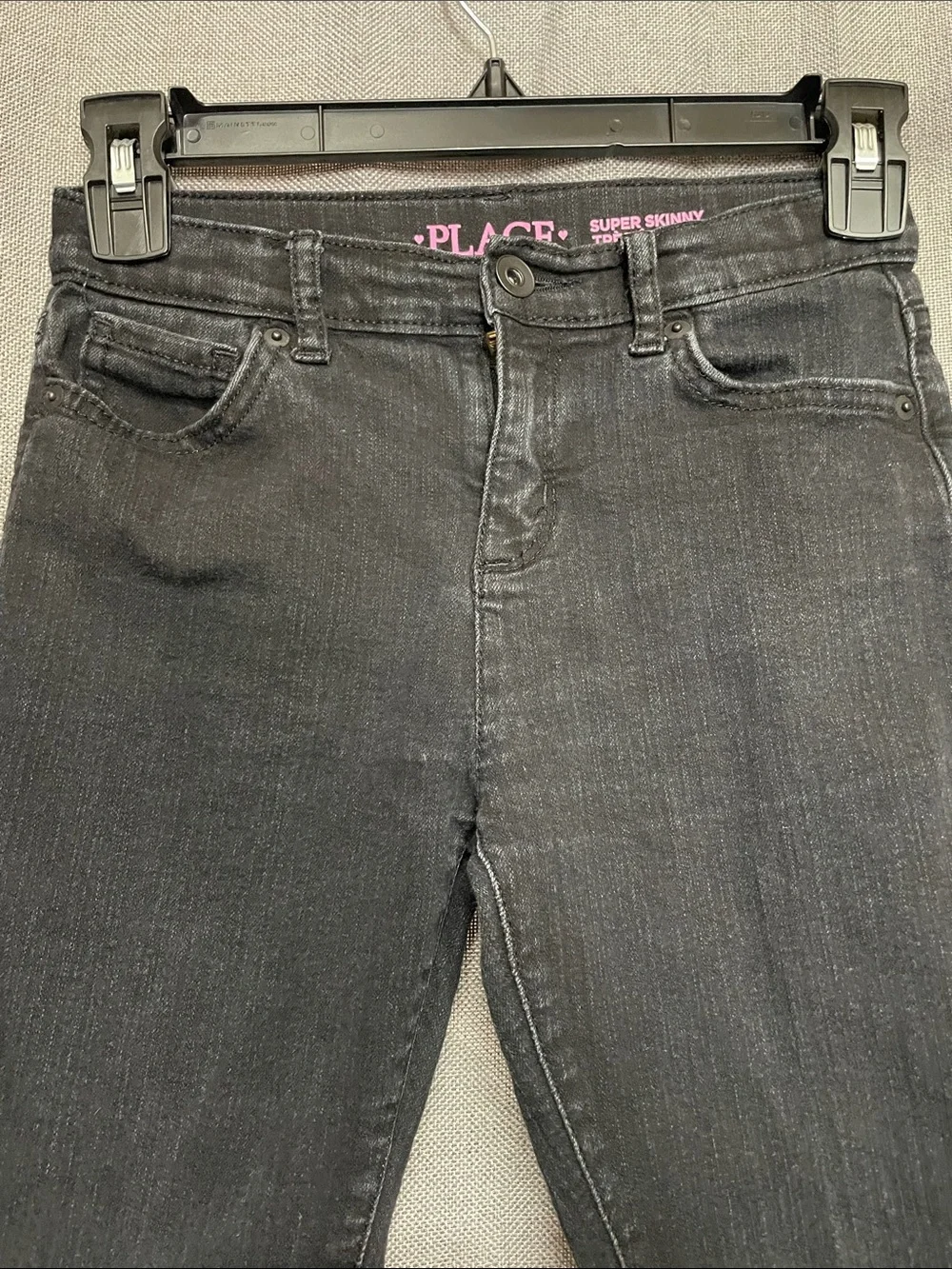 The Childrens Place Black Super Skinny Jeans Goth Grunge Punk Alt